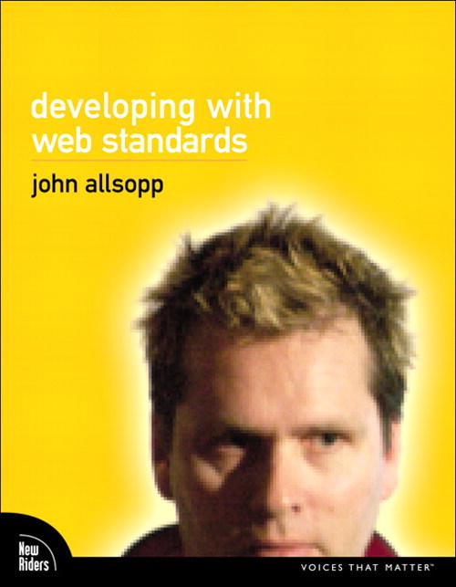 the cover of Developing with Web Standards